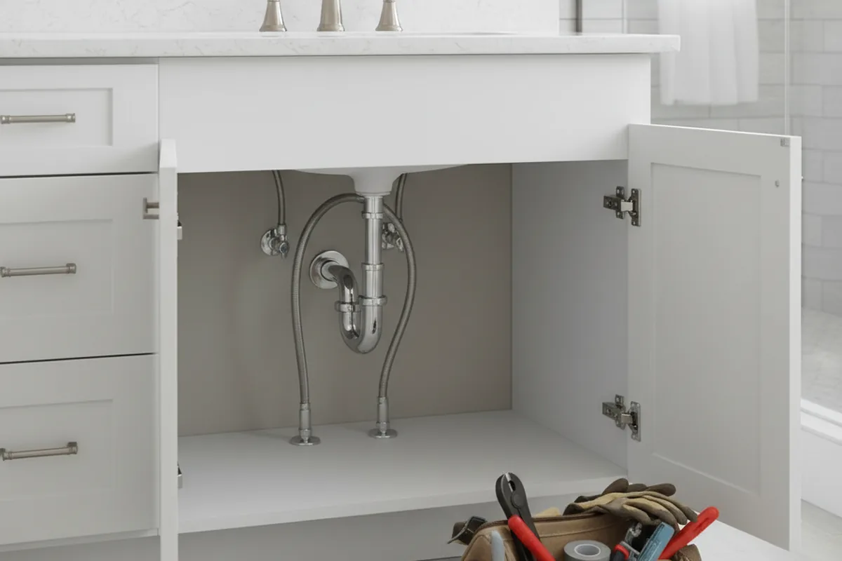 Finished fixture set after Gas Line Repair in Gainesville